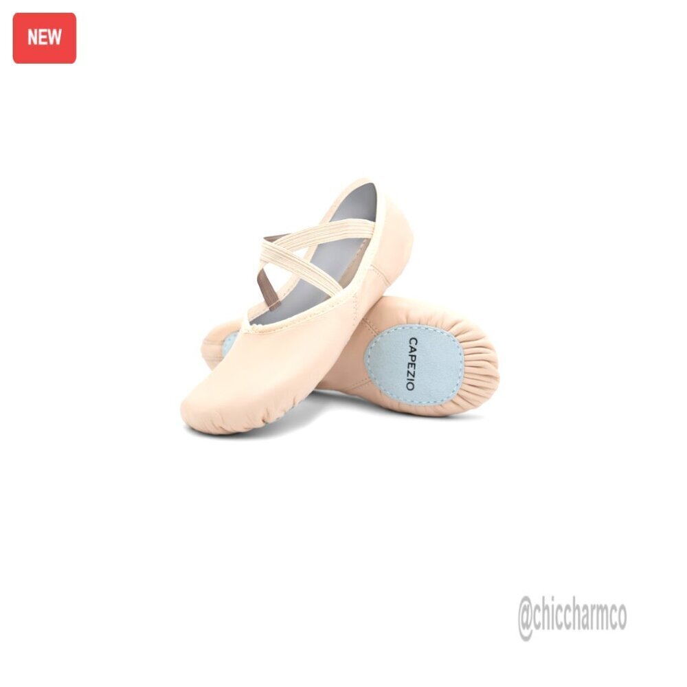 Canvas Ballet Shoes Split-Sole Slip-On Dance Studio Size Medium